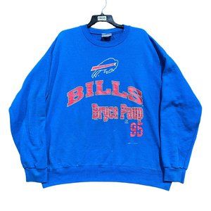 vintage buffalo bulls Bryce Paup sweatshirt size XL